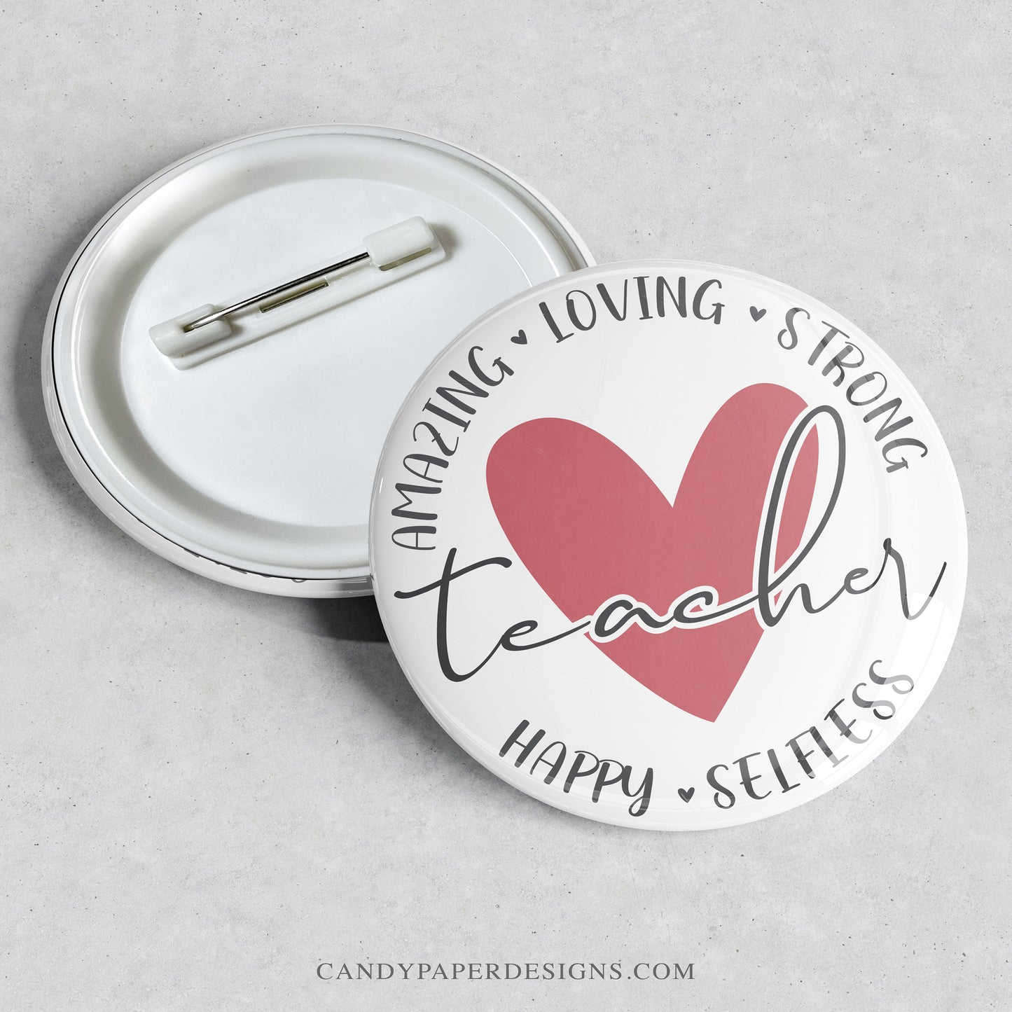 Amazing Teacher Pinback Pin Button
