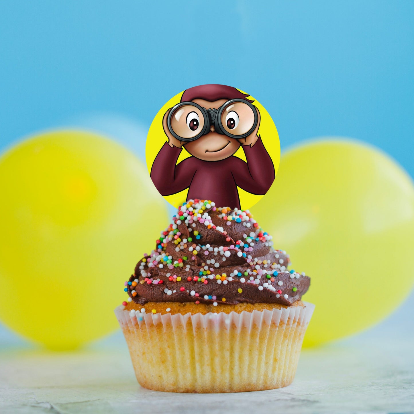 Curious George Monkey - Edible Cake Topper