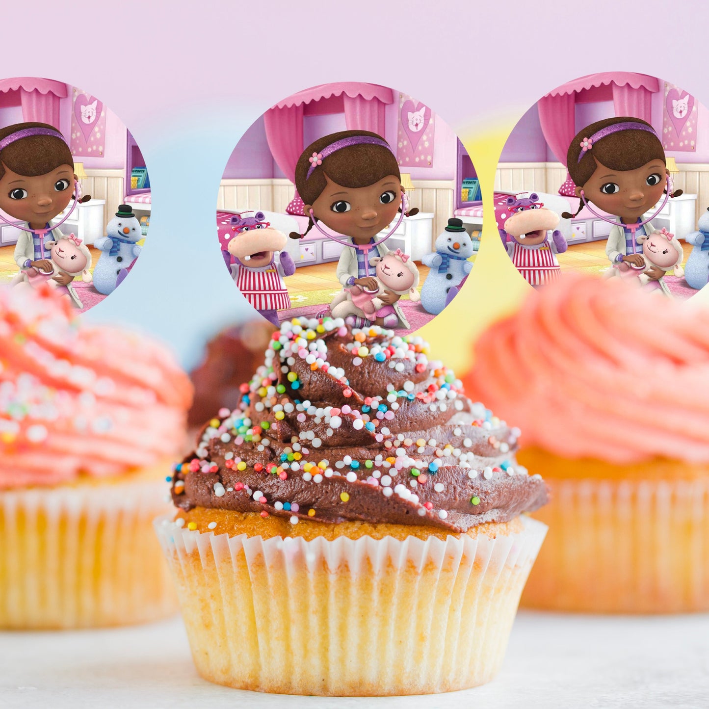 Doc McStuffins Lambie- Edible Cake Topper