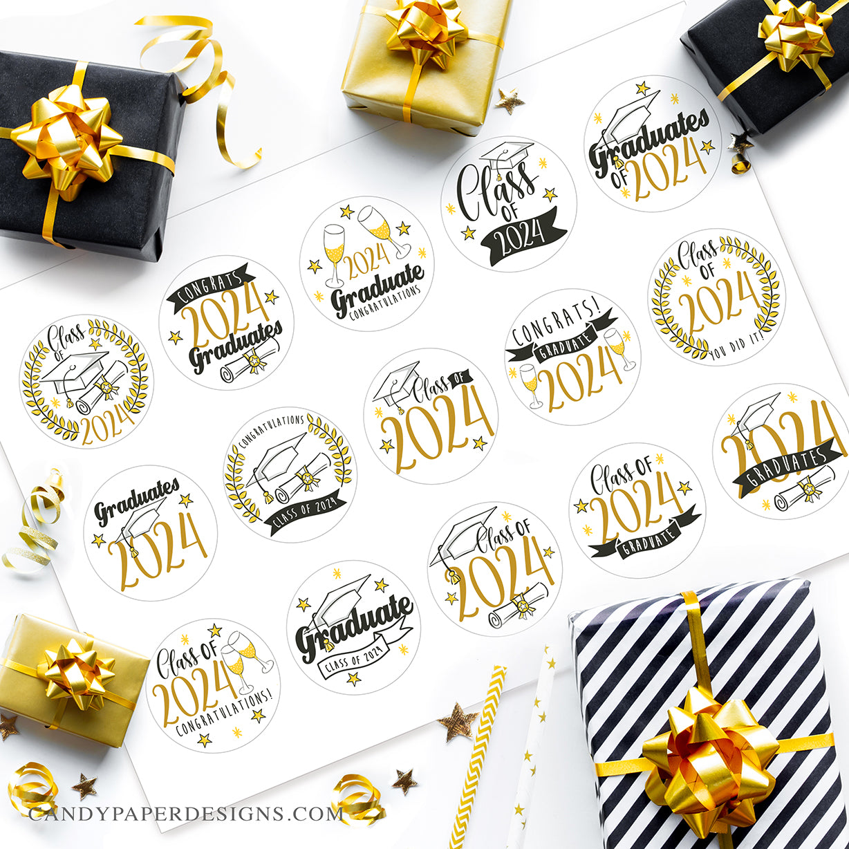 Graduation Day - Cupcakes Edible Toppers