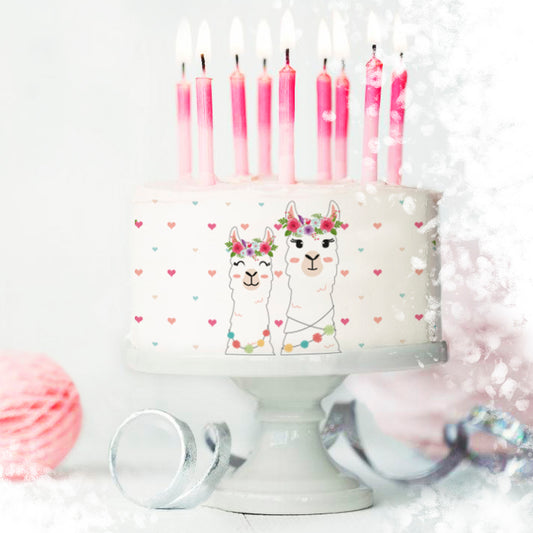 Llama - Edible Cake Topper