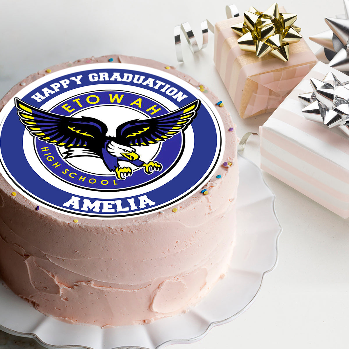 Graduation Day High School - Custom Edible Cake Topper