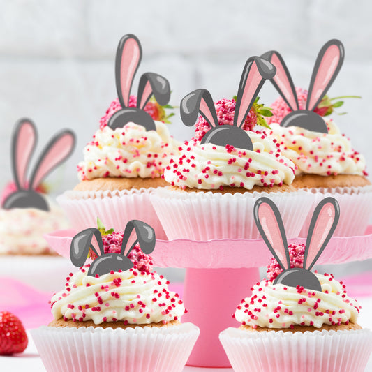 Bunny ears - Edible cupcake topper