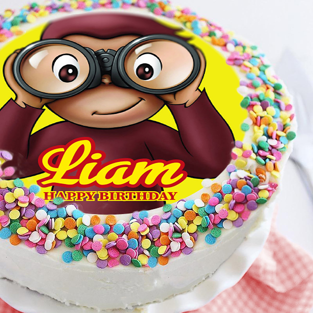 curious-george-monkey-edible-cake-topper-custom-edible-cake-topper-candypaperdesigns for Free Printable Curious George Cupcake Toppers Curious George Monkey - Edible Cake Topper, Custom Edible Cake Topper – CandyPaperDesigns for Free Printable Curious George Cupcake Toppers