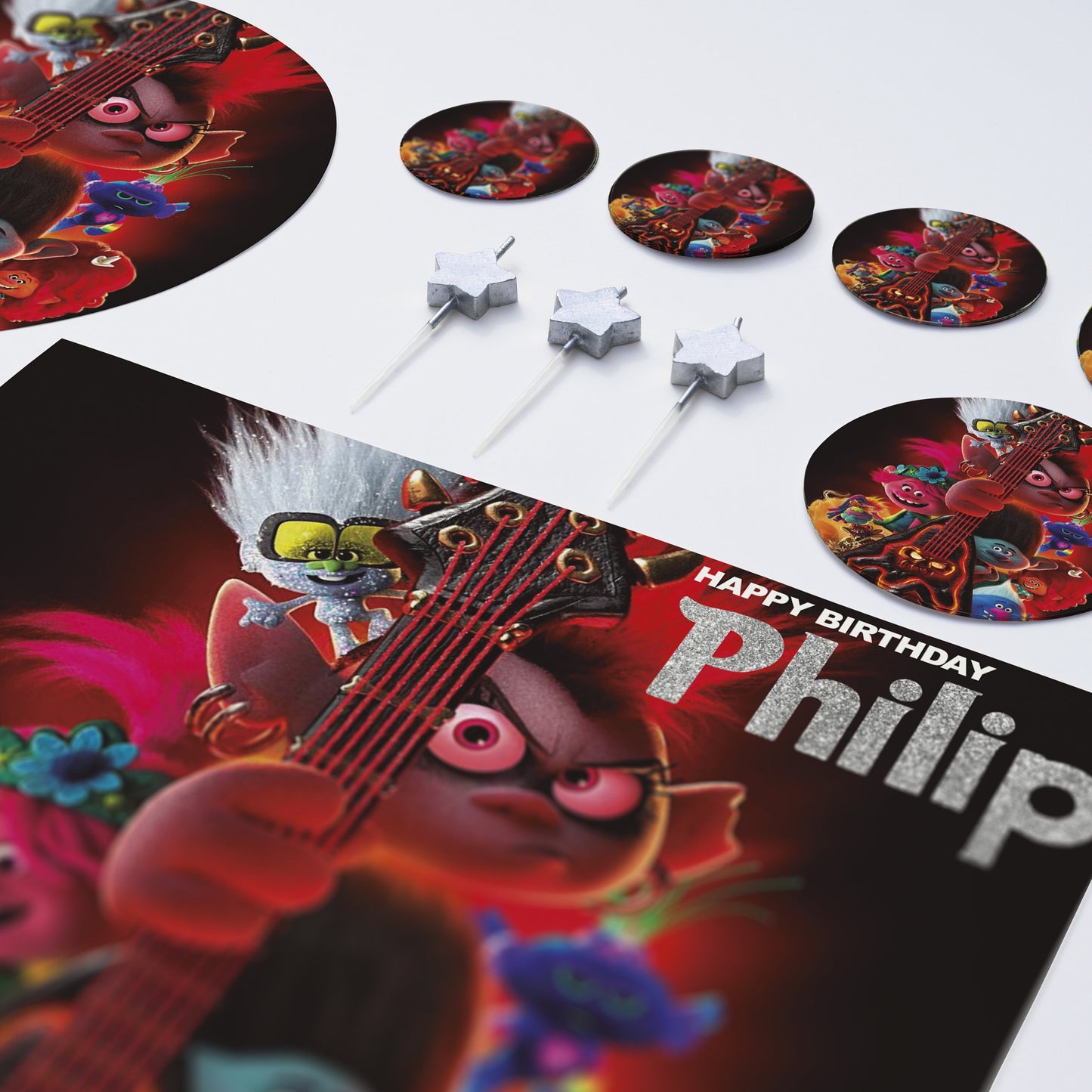 Trolls World Tour - Edible Cake Topper