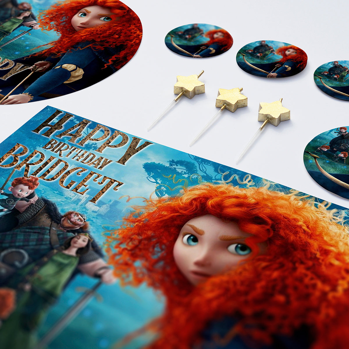 Brave Princess Merida- Edible Cake Topper