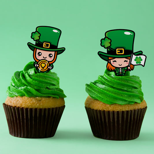 St. Patrick's Edible Sugar Toppers