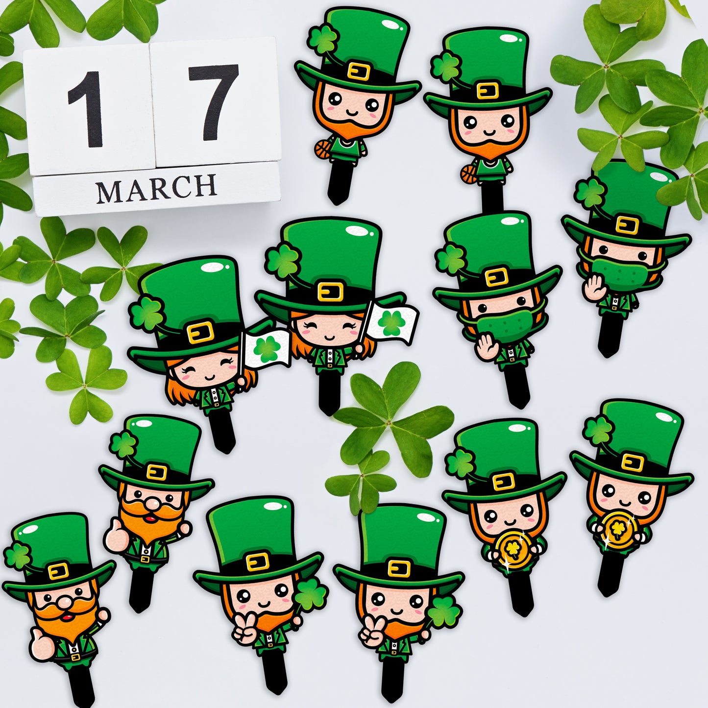 St. Patrick's Edible Sugar Toppers