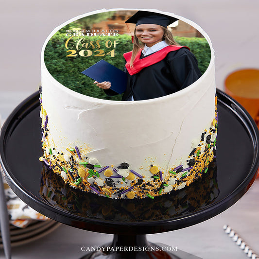 Custom Graduation Edible Cake Topper