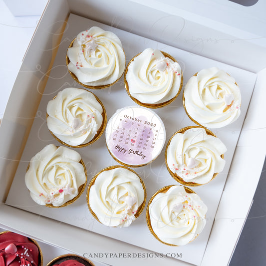 Personalized 2026 Calendar Edible Cake Topper