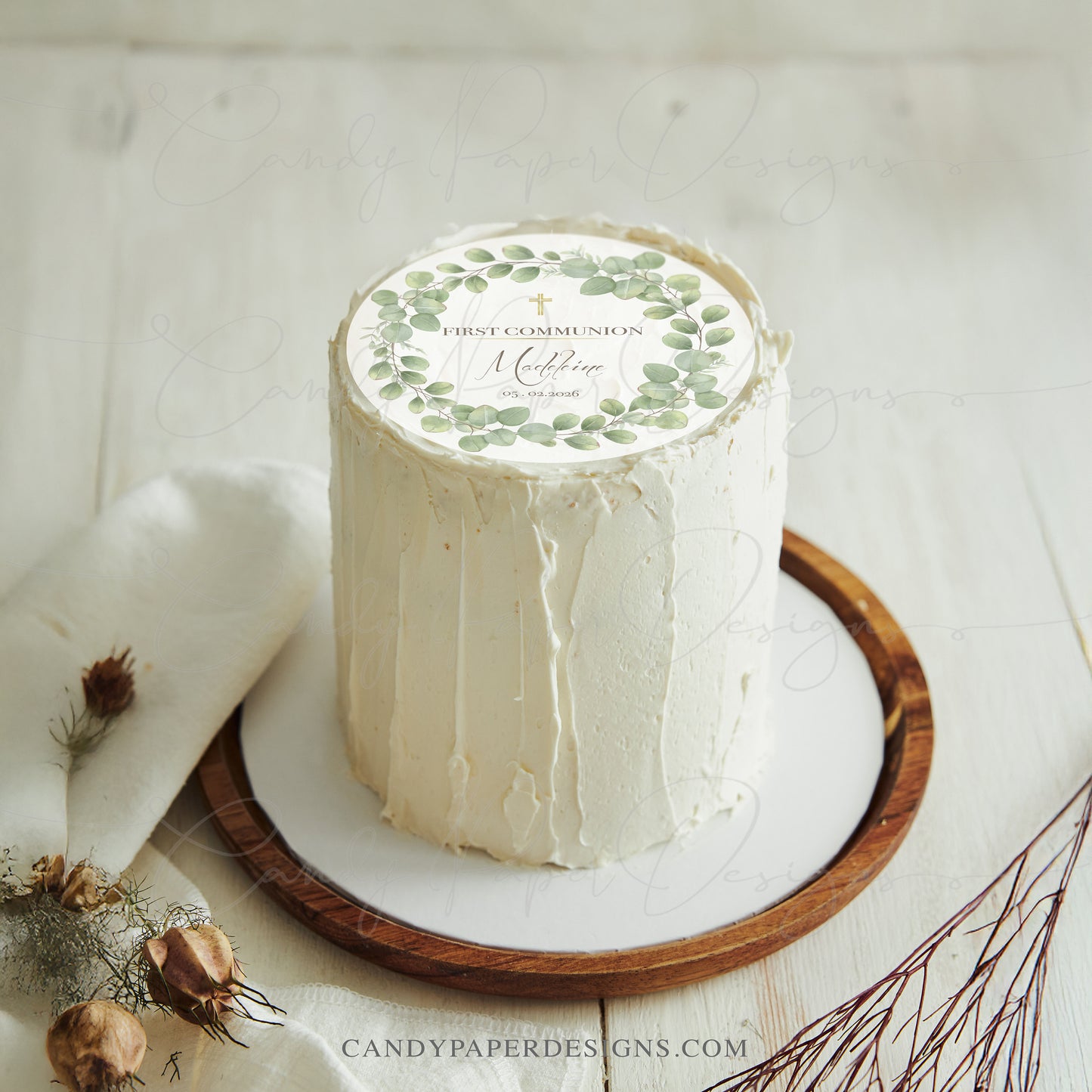 First Holy Communion Edible Cake Topper