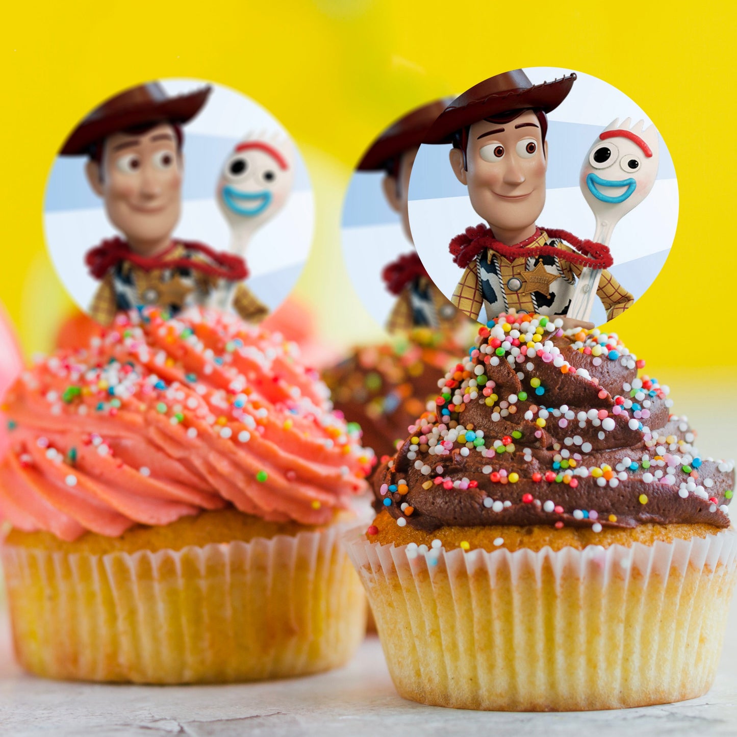 Toy Story Woody and Forky- Edible Cake Topper