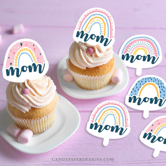 Mother's Day - Rainbow Edible Topper