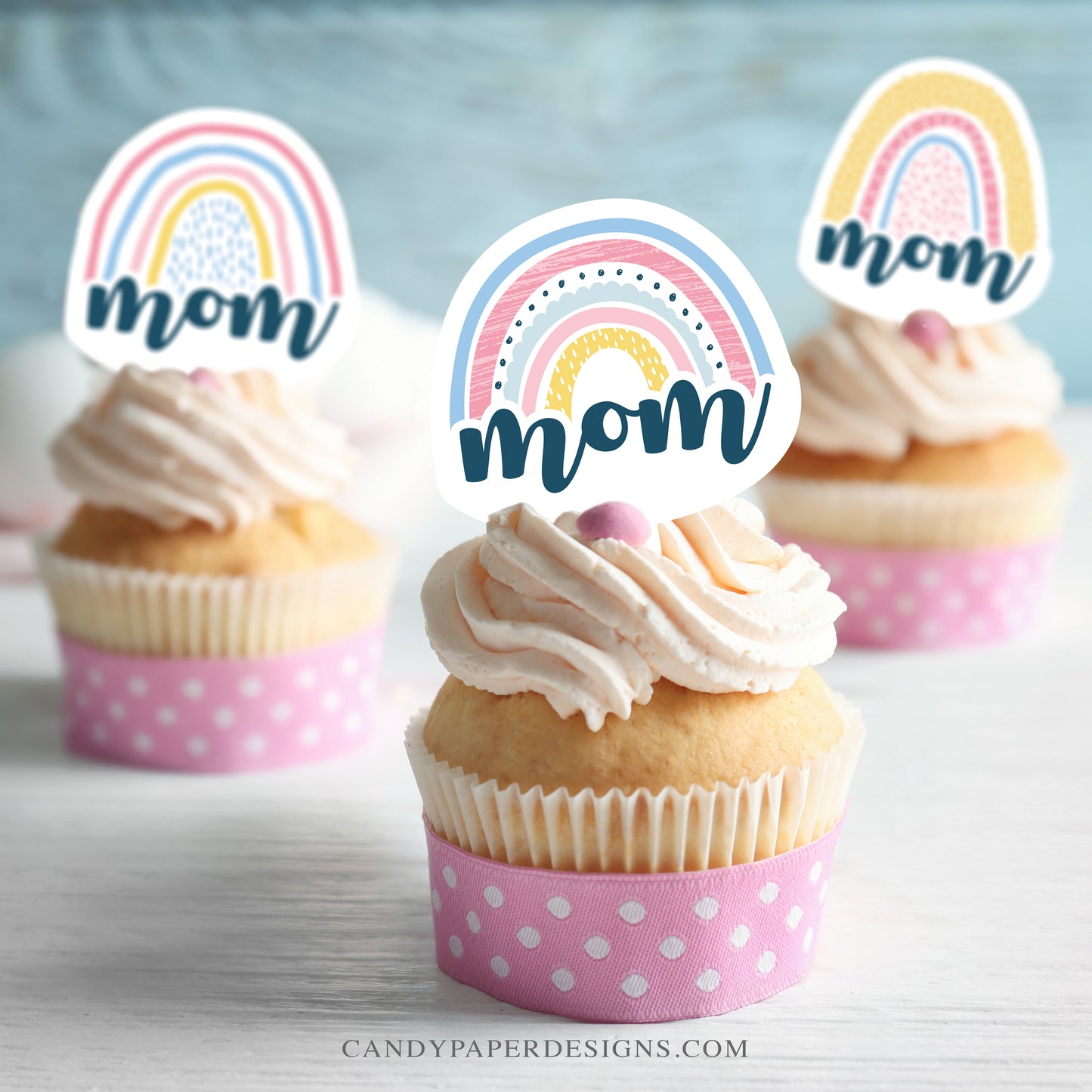 Mother's Day - Rainbow Edible Topper