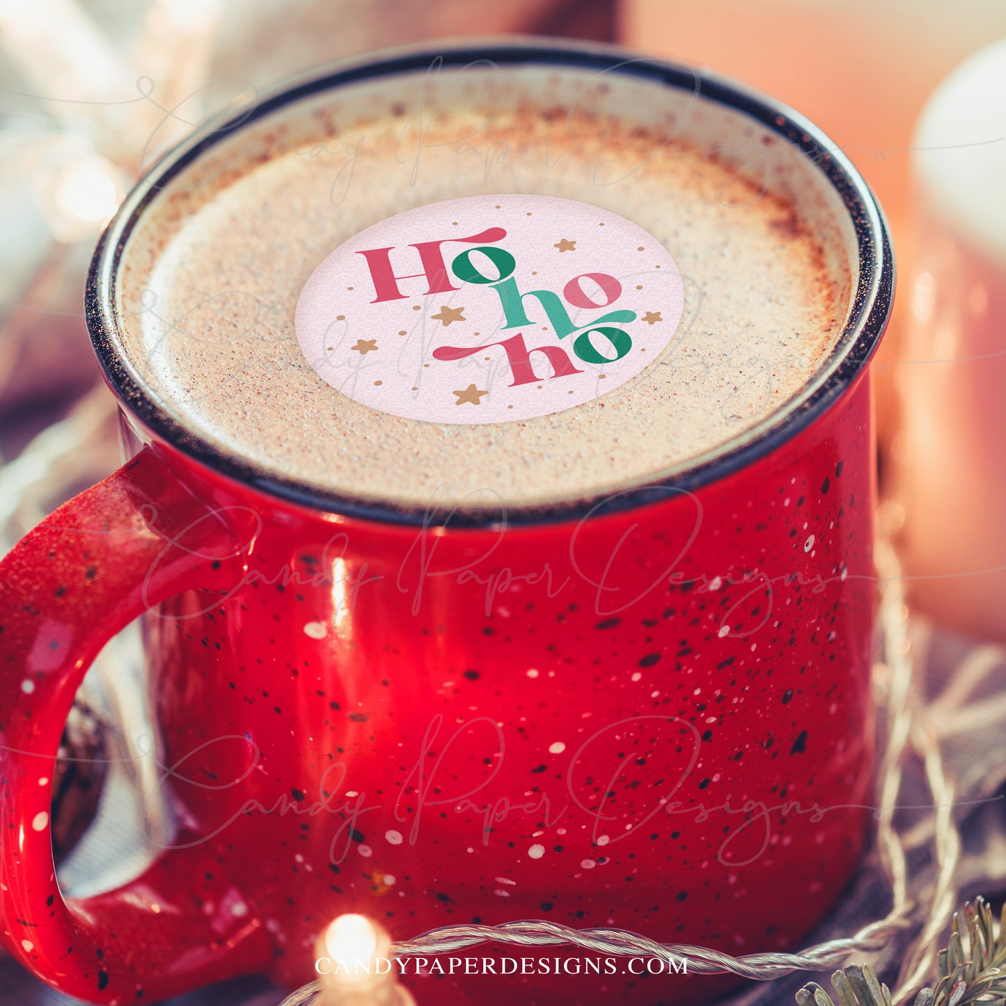 Edible Christmas Drink Toppers – HoHoHo Design