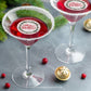 Merry Christmas Edible Wafer Drink Toppers, Holiday Party Decor