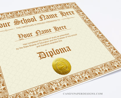 Diploma Edible Cake Topper