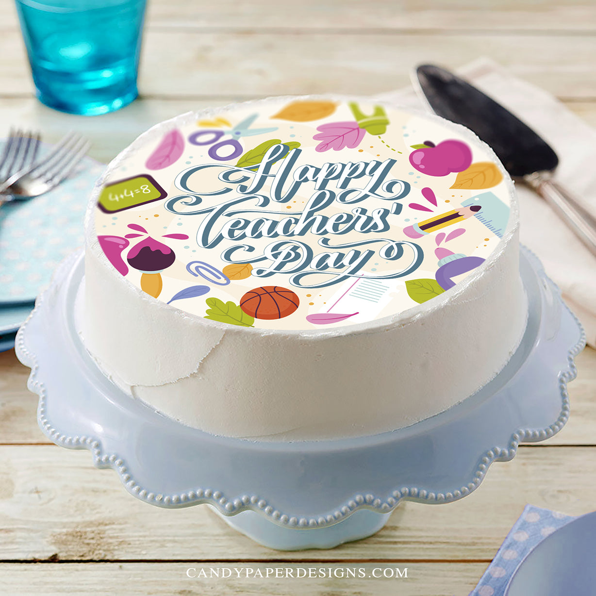 Teacher Appreciation Day - Edible Cake Topper – CandyPaperDesigns