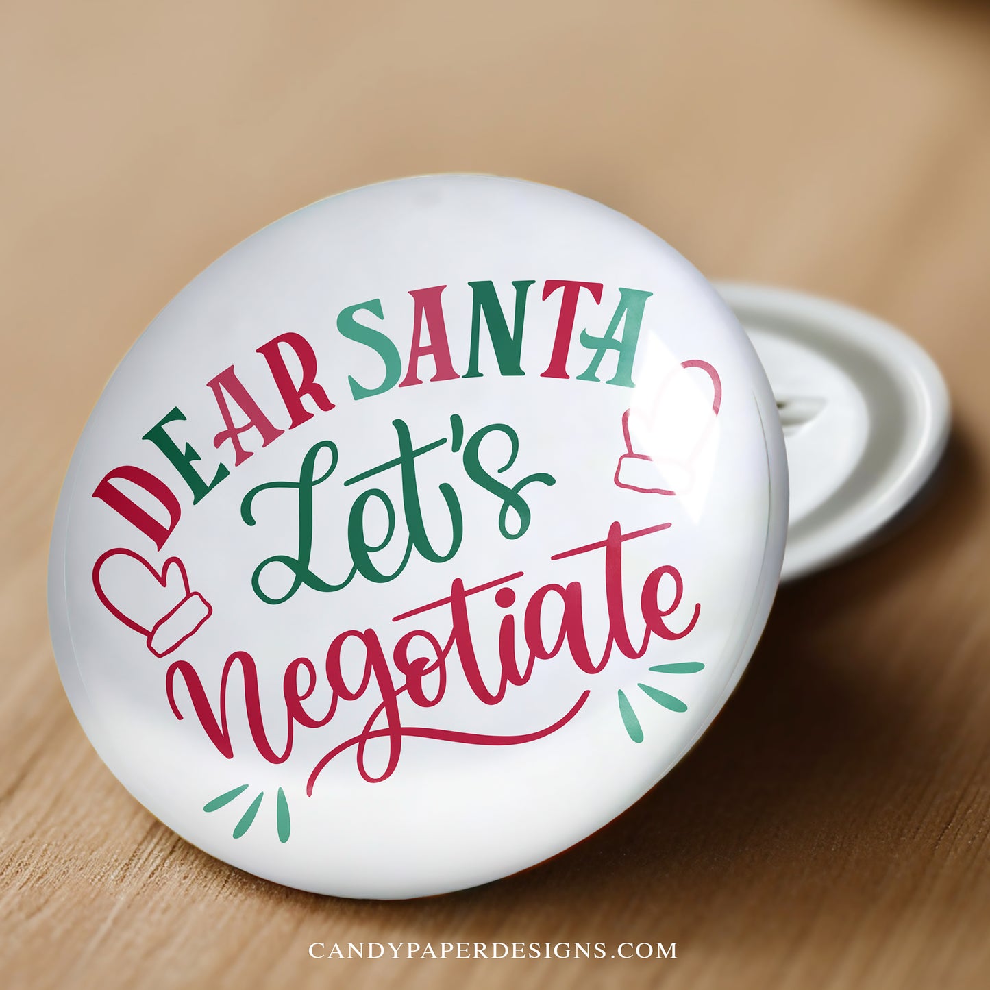 Dear Santa Pinback Buttons