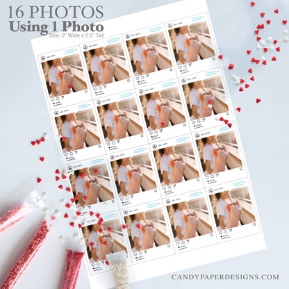 Precut Edible Photo Cupcake Toppers – 16 Custom Social Media Portraits