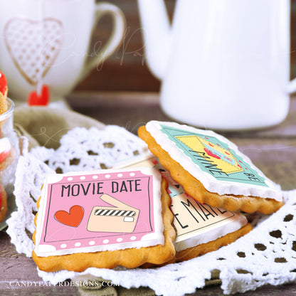 Valentine Edible Toppers - Set of 16