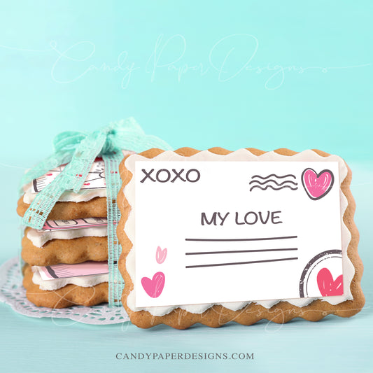 Edible Valentine Cookie Toppers
