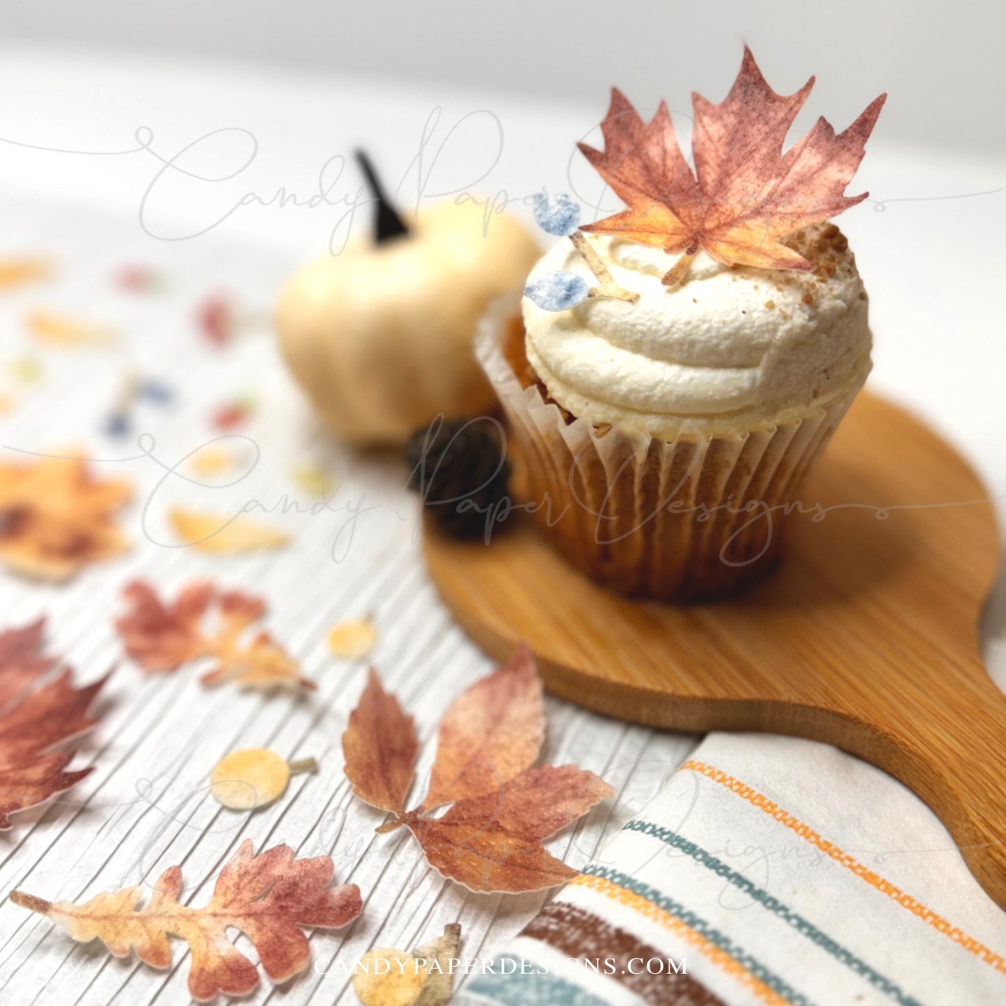 Edible Autumn Leaves - Fall Wafer Paper Leaves