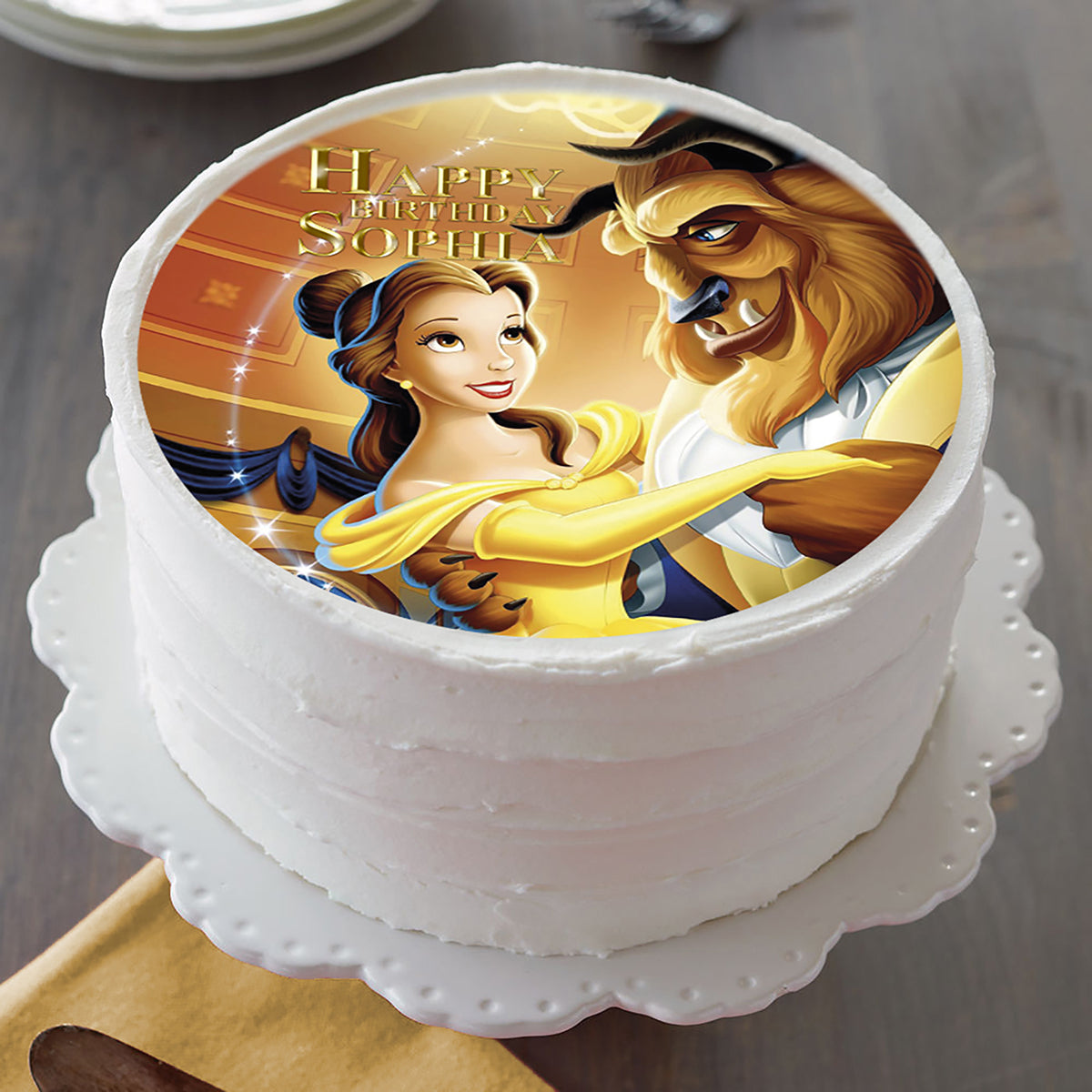 Beauty and the Beast - Edible Cake Topper