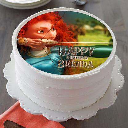 Brave Merida - Edible Cake Topper