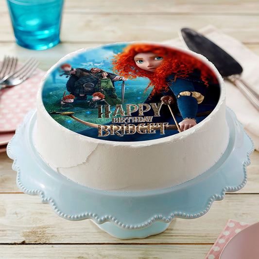 Brave Princess Merida- Edible Cake Topper