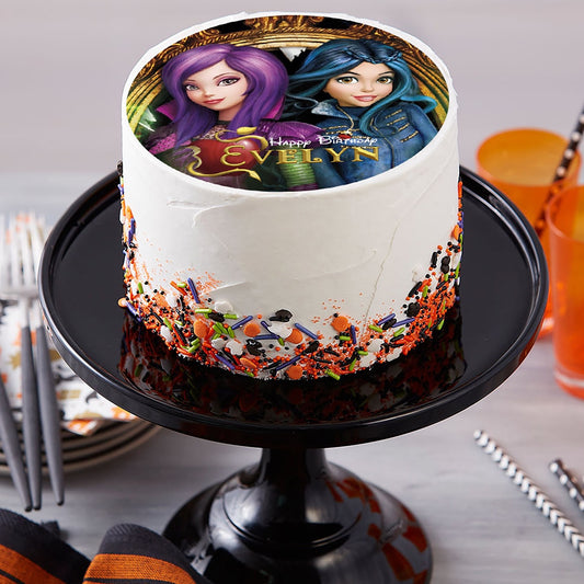 Descendants Mal and Evie - Edible Cake Topper