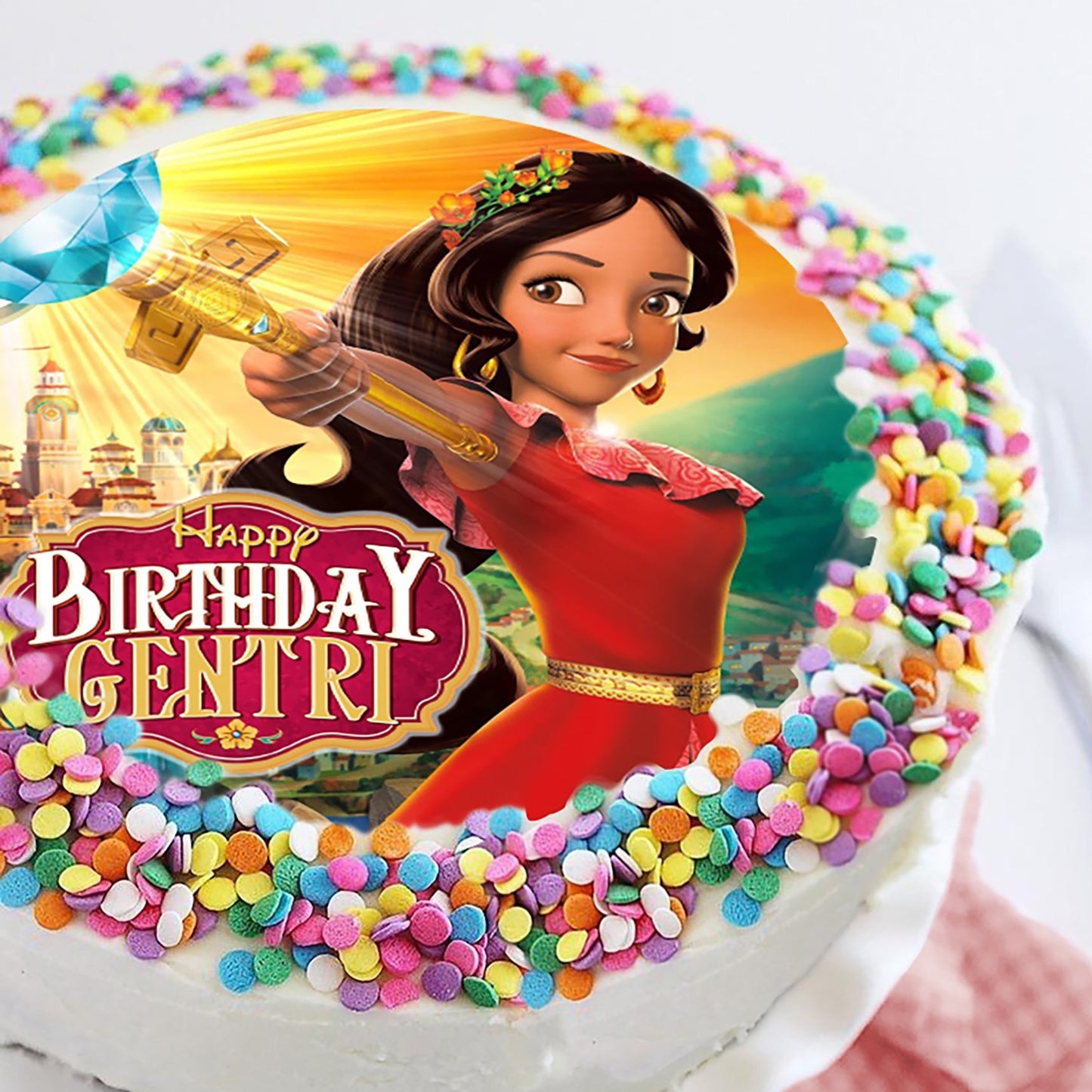 Elena of Avalor Scepter- Edible Cake Topper