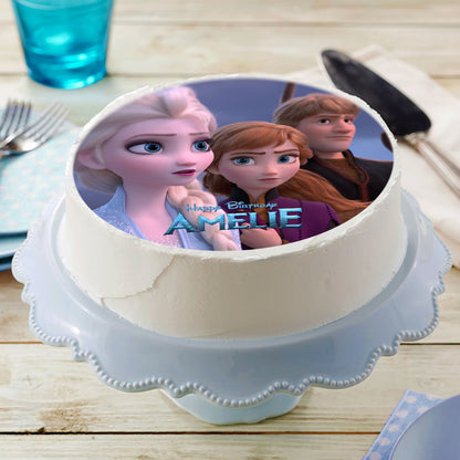 Frozen ll Anna and Elsa - Edible Cake Topper