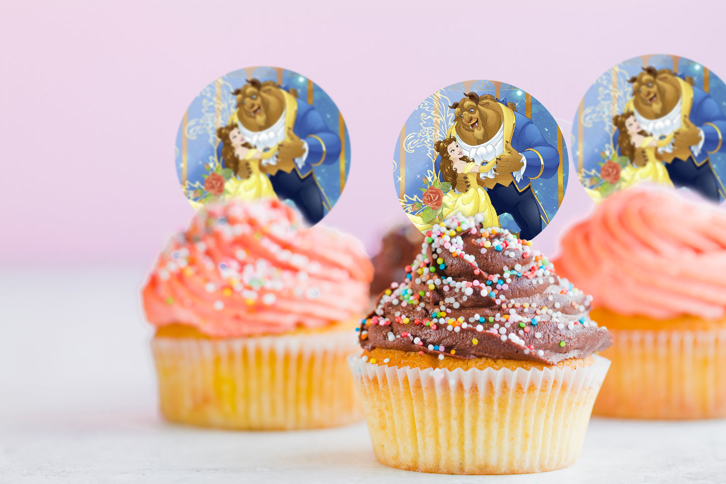 Beauty and the Beast Bella - Edible Cake Topper