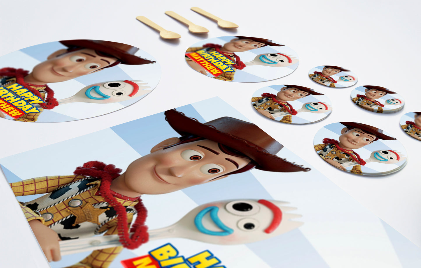 Toy Story Woody and Forky- Edible Cake Topper