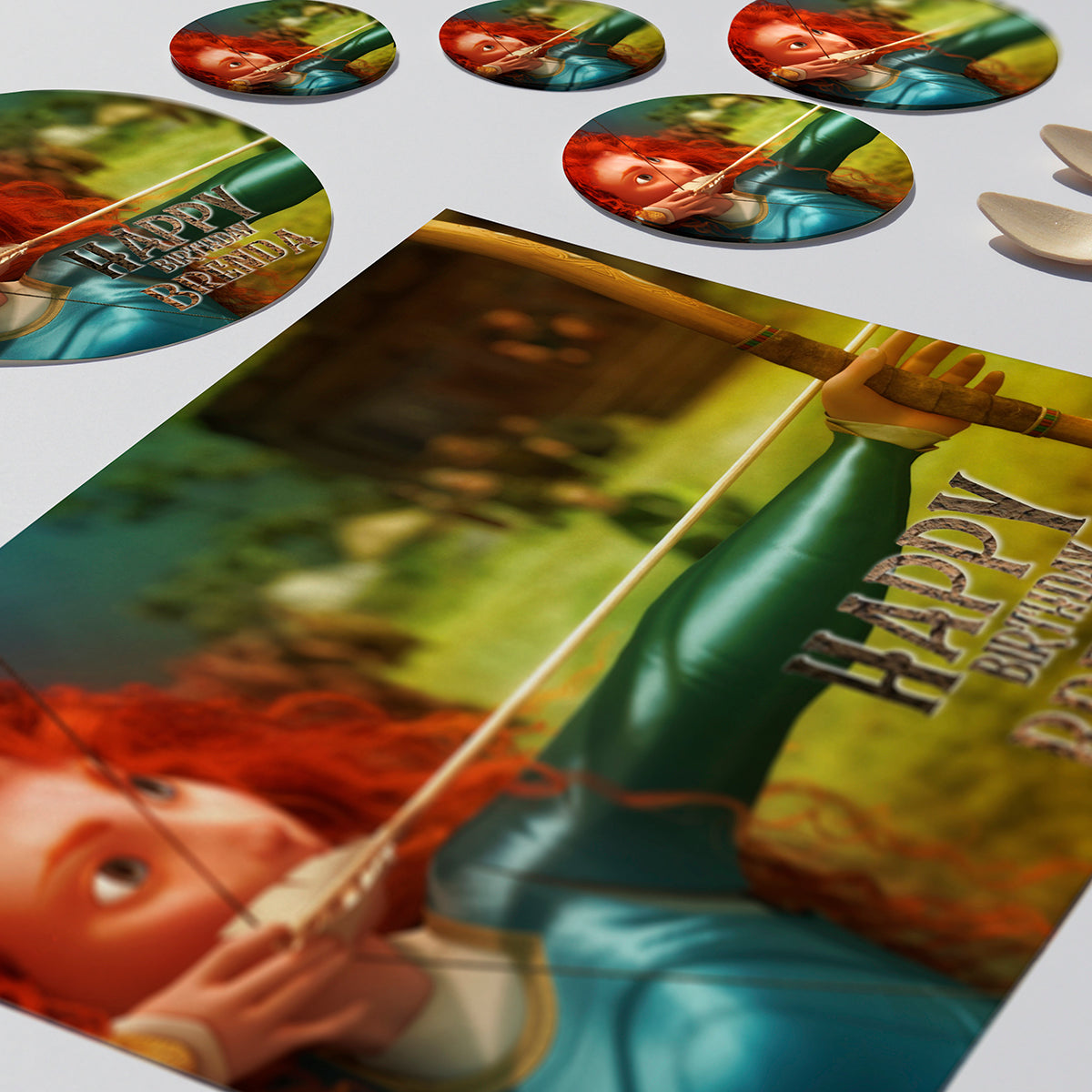 Brave Merida - Edible Cake Topper