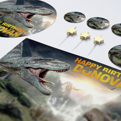 Walking Dinosaurs - Edible Cake Topper