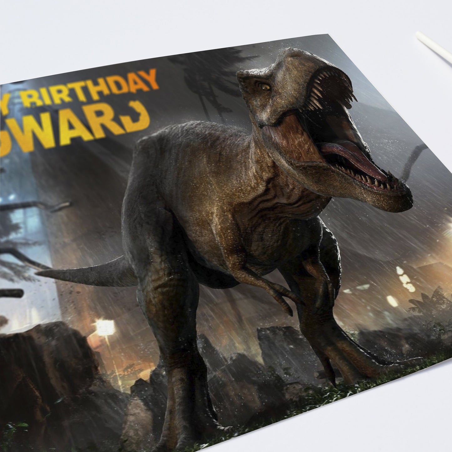 Walking Dinosaurs T-Rex - Edible Cake Topper