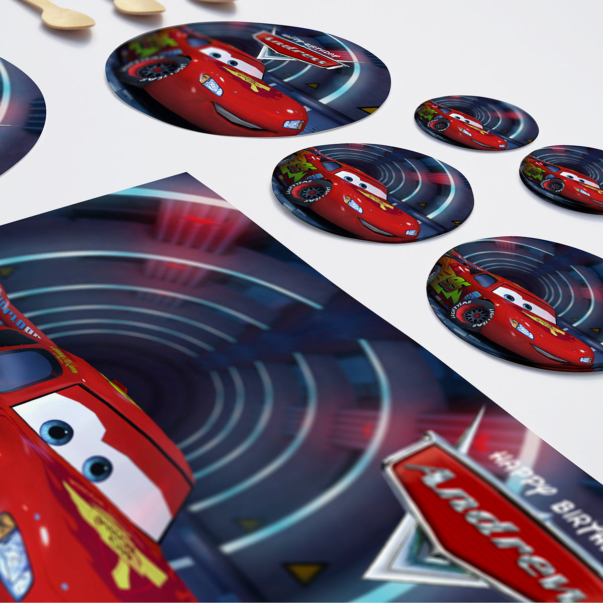 Cars Lightning McQueen - Edible Cake Topper