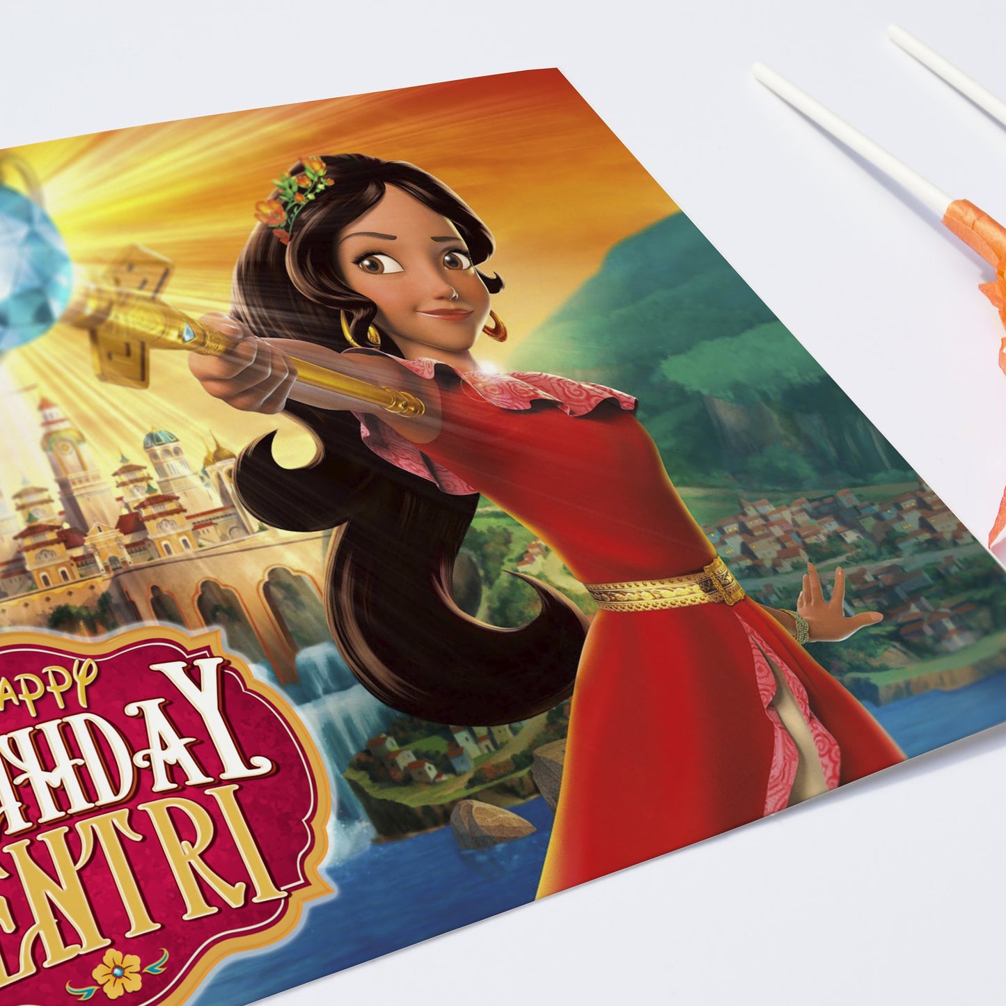 Elena of Avalor Scepter- Edible Cake Topper