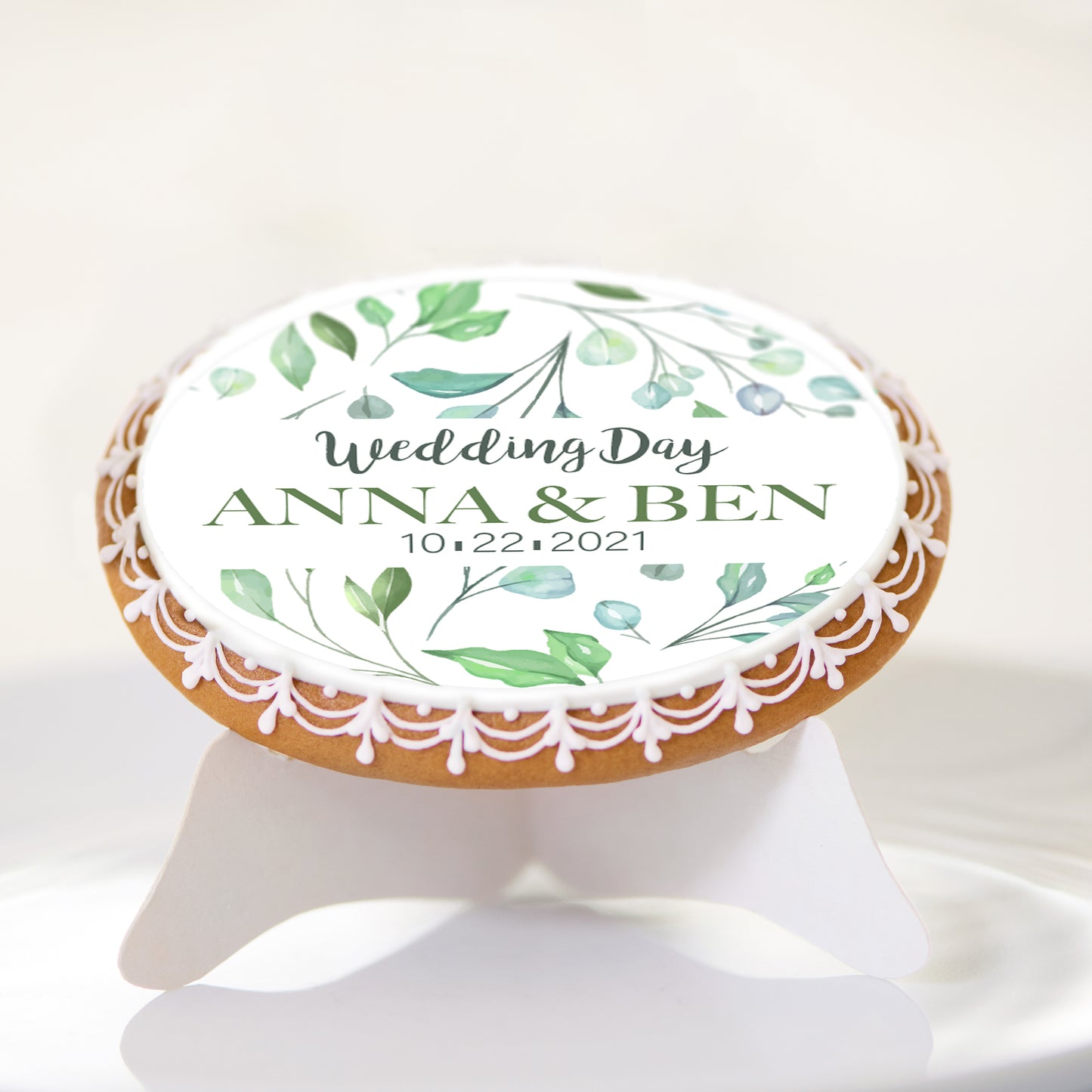 Wedding Day Custom Edible Wedding Toppers