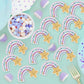 Rainbow with Star Edible Cupcake Topper
